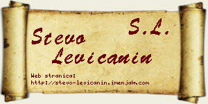 Stevo Levičanin vizit kartica